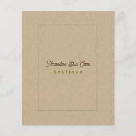 Naturalfärgad Klassisk Linjetextur Service Lista Flygblad