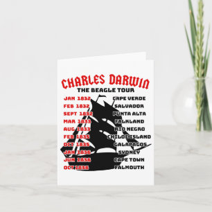 Naturalist Charles Darwin Beagle Meme Tour Earth D Kort
