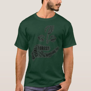 Naturalistisk skogsvårdsflunografi t shirt