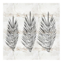 Naturalmuren Abstrakt Handflatan Löv Teckning