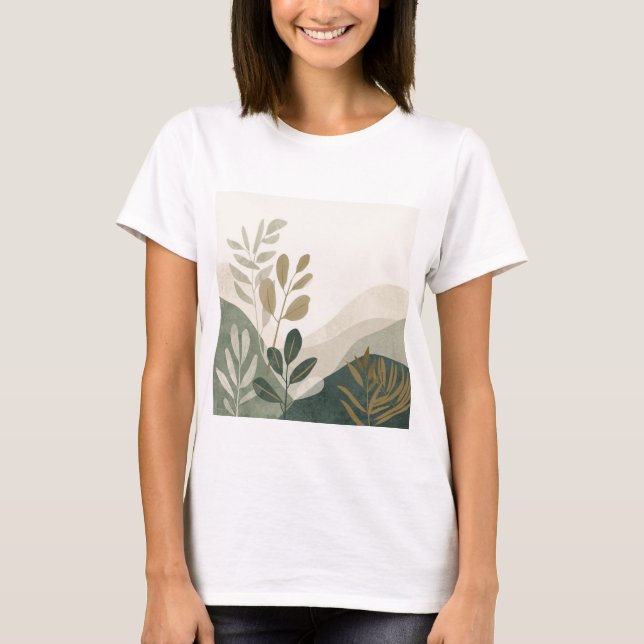 Naturälskande damt-shirt - jordnära tee (Framsida)