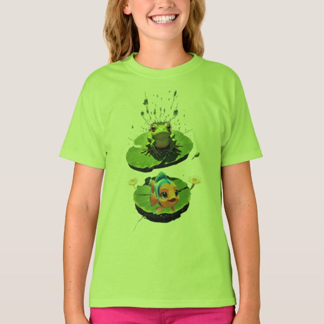 Naturanimeringsgrafik T Shirt (Framsida)