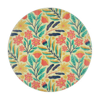 Naturavfall: Blommigt Sömlöst Mönster.