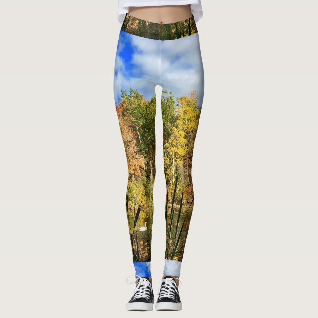 Naturbaljväxter Leggings (Framsida)