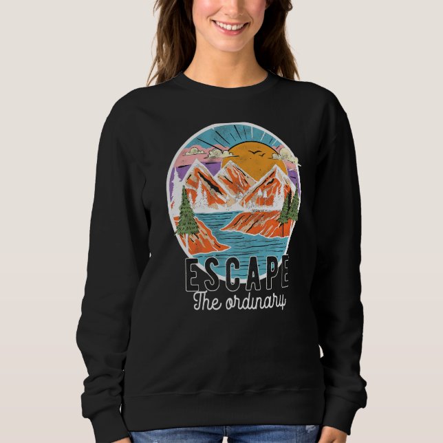 Naturbergarter Hikers Camping Retro T Shirt (Framsida)