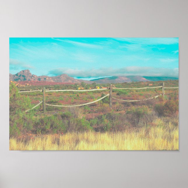 Naturbergen i södra Afrikan ZA Fält Poster (Framsidan)