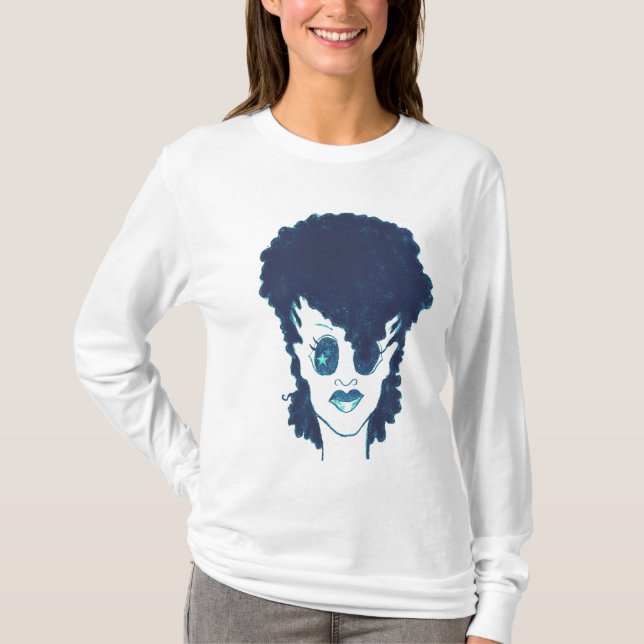 Naturblått T-shirt (Framsida)