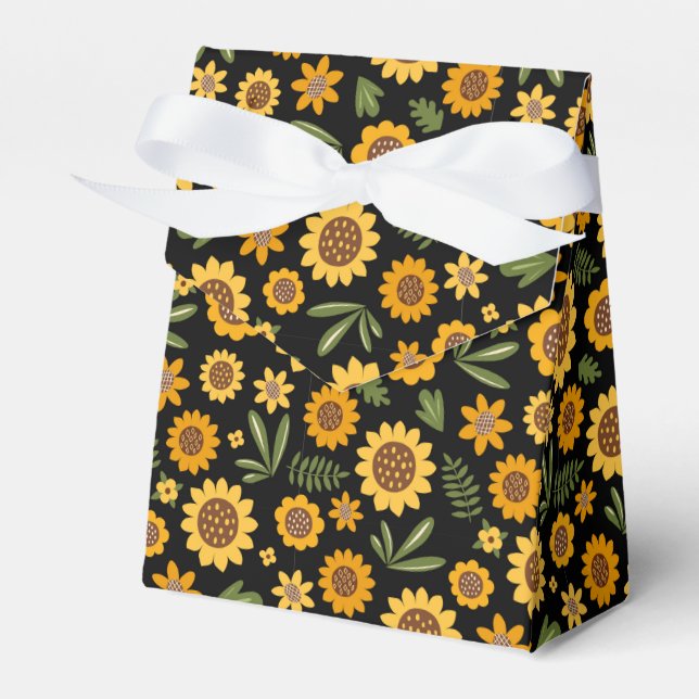 Naturblomma Solros Presentaskar (Framsidan Sidan)