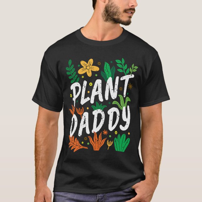 Naturblommor, botaniska växter, pappa inomhus Gard T Shirt (Framsida)