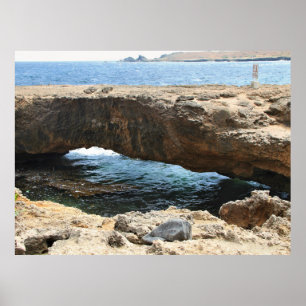 Naturbro i Aruba, fotografi Poster