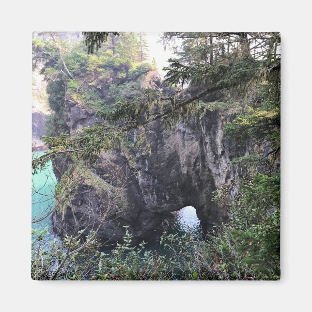 Naturbro, Thunder Sten Cove, Oregon Magnet (Framsidan)