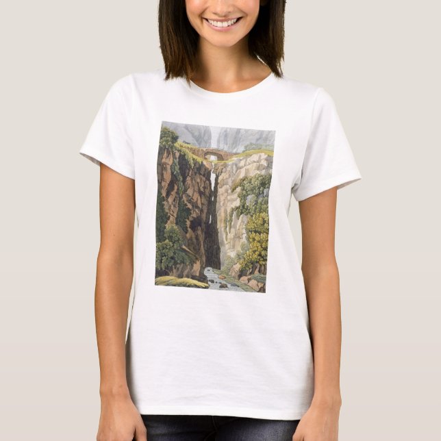 Naturbro, Valle d'Icononzo (färg litho) Tee (Framsida)