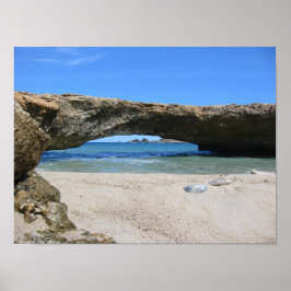 Naturbron i den sena Aruba Poster