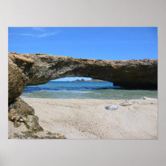 Naturbron i den sena Aruba Poster