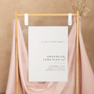 Naturbudgetens moderna minsta svarta elegant, vit poster