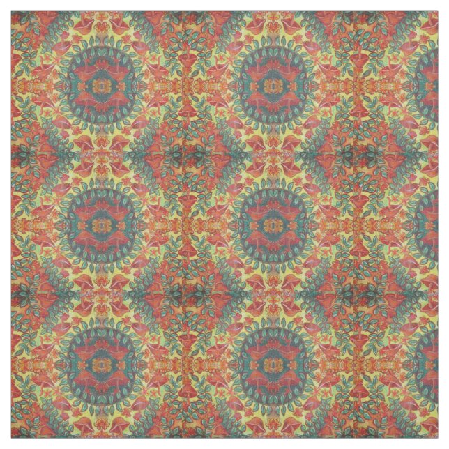 naturchampinjonmönster tyg (Provkarta)