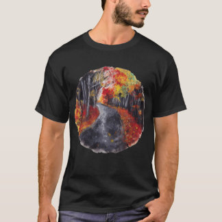 Naturcirkel hösten Väg T Shirt