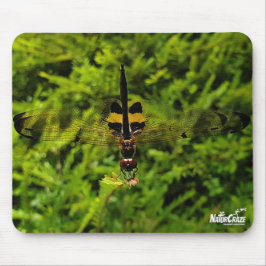 NaturCraze Black and Gult Dragonfly Mousepad Musmatta