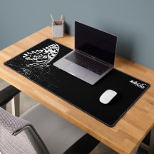 NaturCraze White Butterfly Desk Mat