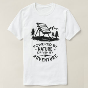 Naturdesign i solenergidriven camping Äventyr T Shirt