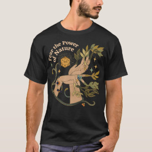 Naturdrott Dnd Dice Botanical Händer och Stars Fe T Shirt