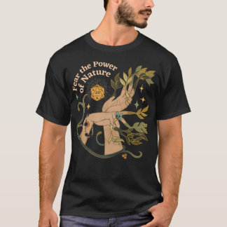 Naturdrott Dnd Dice Botanical Händer och Stars Fe T Shirt