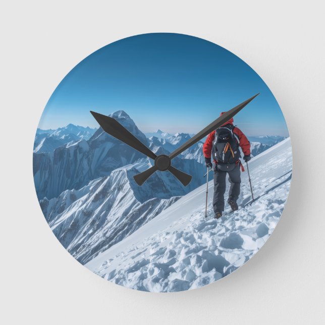 Nature Adventure Design  Rund Klocka (Framsida)