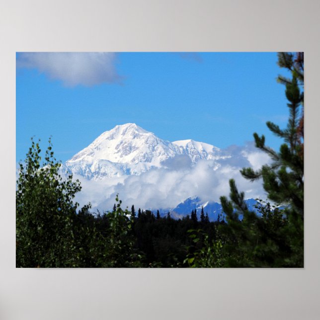 Nature Alaska Denali Scenery Photo Poster (Framsidan)