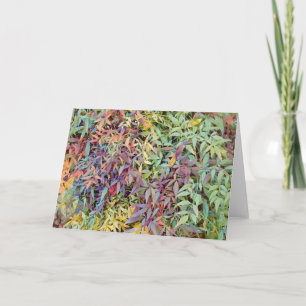 Nature Älskare Abstrakt Löv Art Note Card Kort