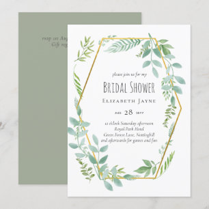 Nature Älskare Bröllop Foral Greenery Rustic Boho