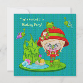 Nature Älskare Frog Fe Inbjudningar