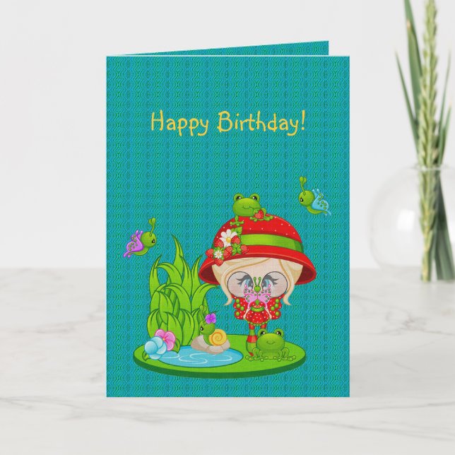 Nature Älskare Frog Fe Kort (Framsida)