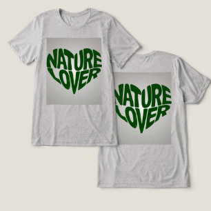 Nature Älskare Grönt Grått T Shirt