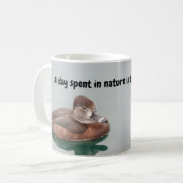 Nature Älskare Ring-necked Anka Photo Vatten Bird Kaffemugg