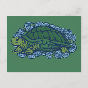 Nature Älskare Turtle Art Turtles Vykort