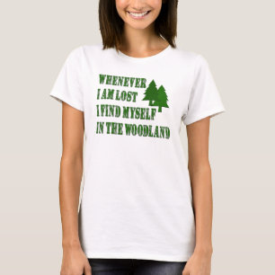 Nature Älskare Woodland Inspirational Quote T Shirt