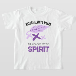  "Nature Always Wears" Leaf  T Shirt