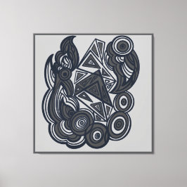 Nature and Geometry Harmony Canvastryck