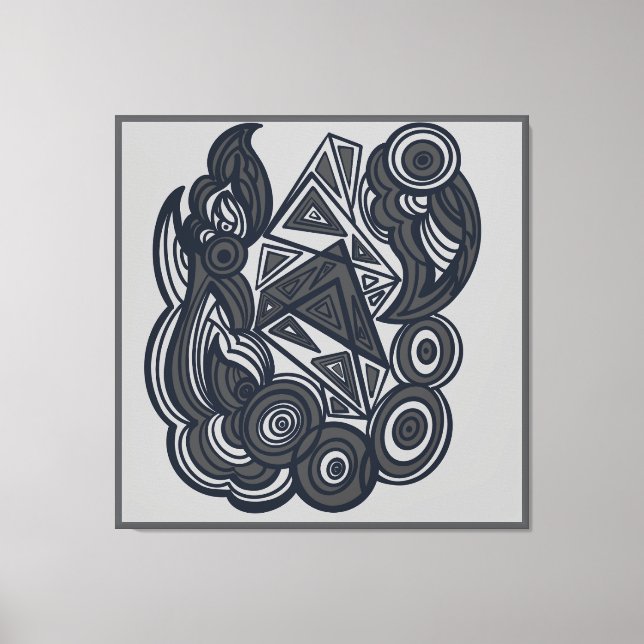 Nature and Geometry Harmony Canvastryck (Framsida)