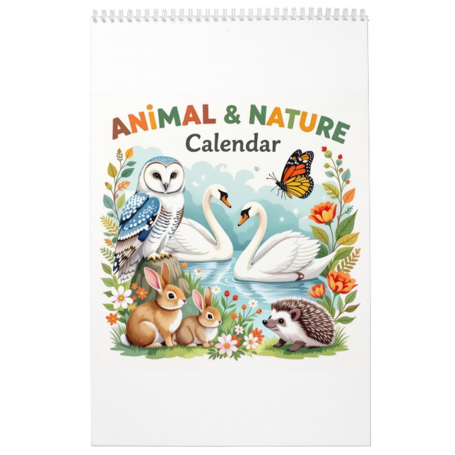 Nature animals habitat calendar kalender (Omslag)