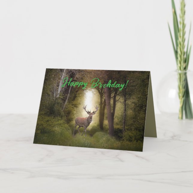 NATURE CALL BIRTHDAY CARD KORT (Framsida)