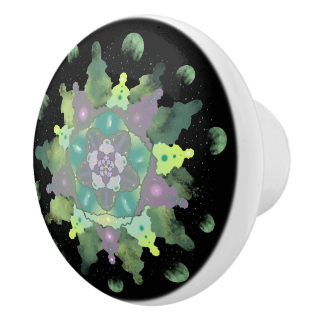 Nature Child Mandala Mönster Knopp (Höger)