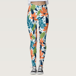 Nature Colorful Flowers Cute Leggings