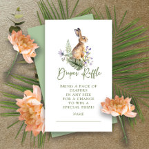 Nature Delight Bunny Diaper Raffle-höljeskort