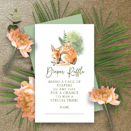 Nature Delight Hjort Diaper Raffle-höljeskort Tilläggskort