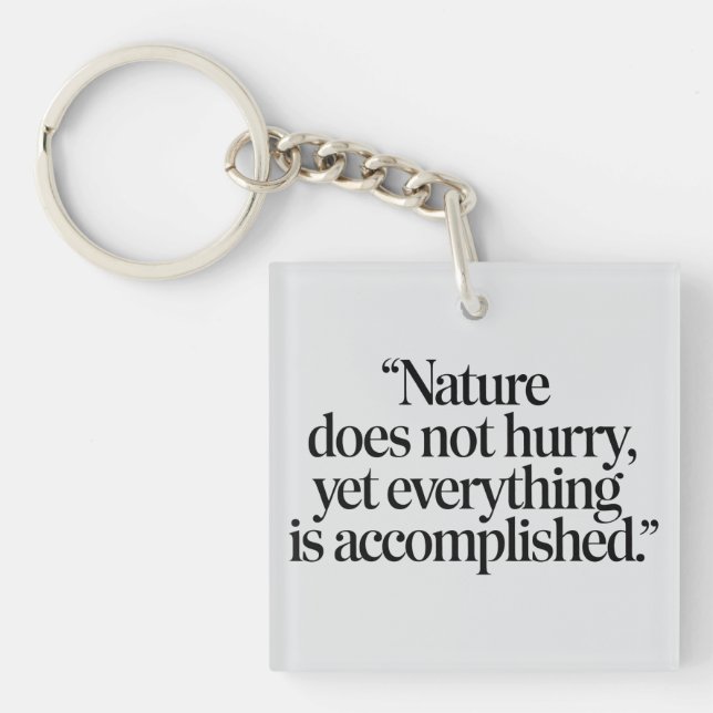 "Nature Does Not Hurry" - Citation Zen Inspirante (Framsidan)