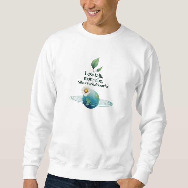 Nature Earth Quote Design | Basic Cozy Sweatshirt (Framsida)