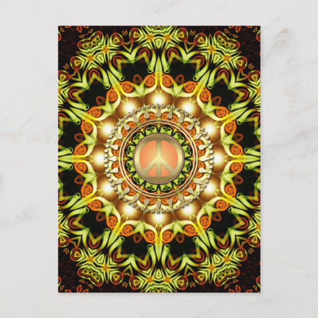 Nature Energy Peace Symbol-vykort Vykort (Framsida)