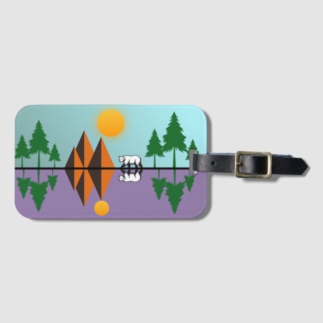 Nature Escape Luggage Tag Bagagebricka (Framsida horisontal)
