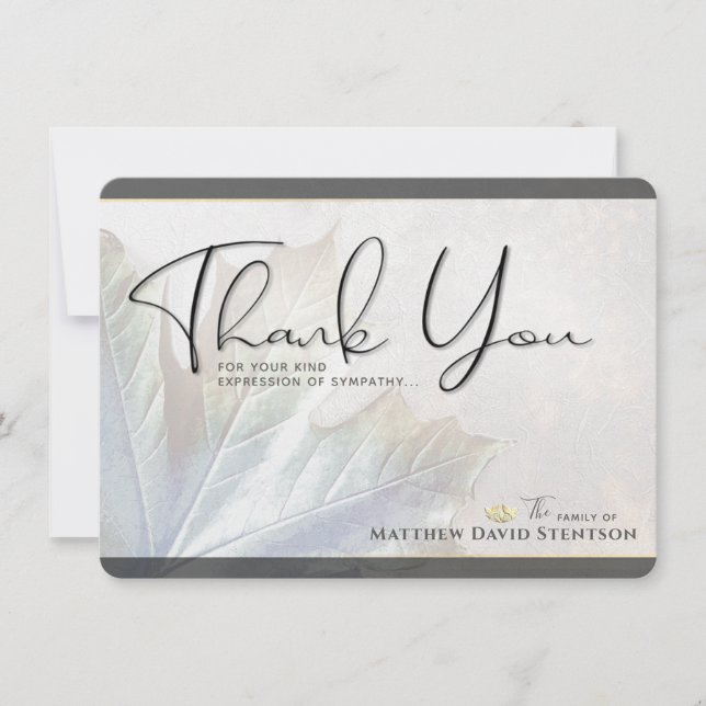 Nature Färg Autumn Löv Sympathy (tack tack för dit Inbjudningar (Framsida)